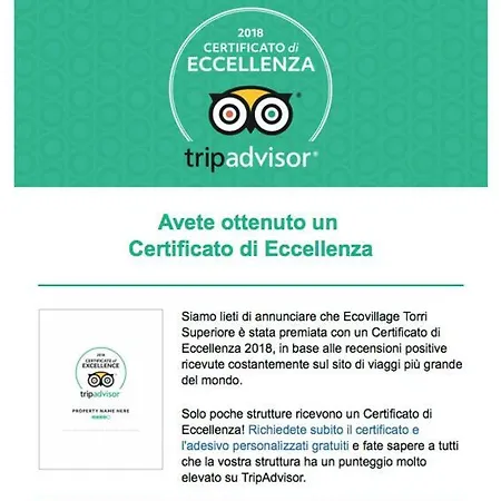 Ecovillaggio Torri Superiore 宾馆 *